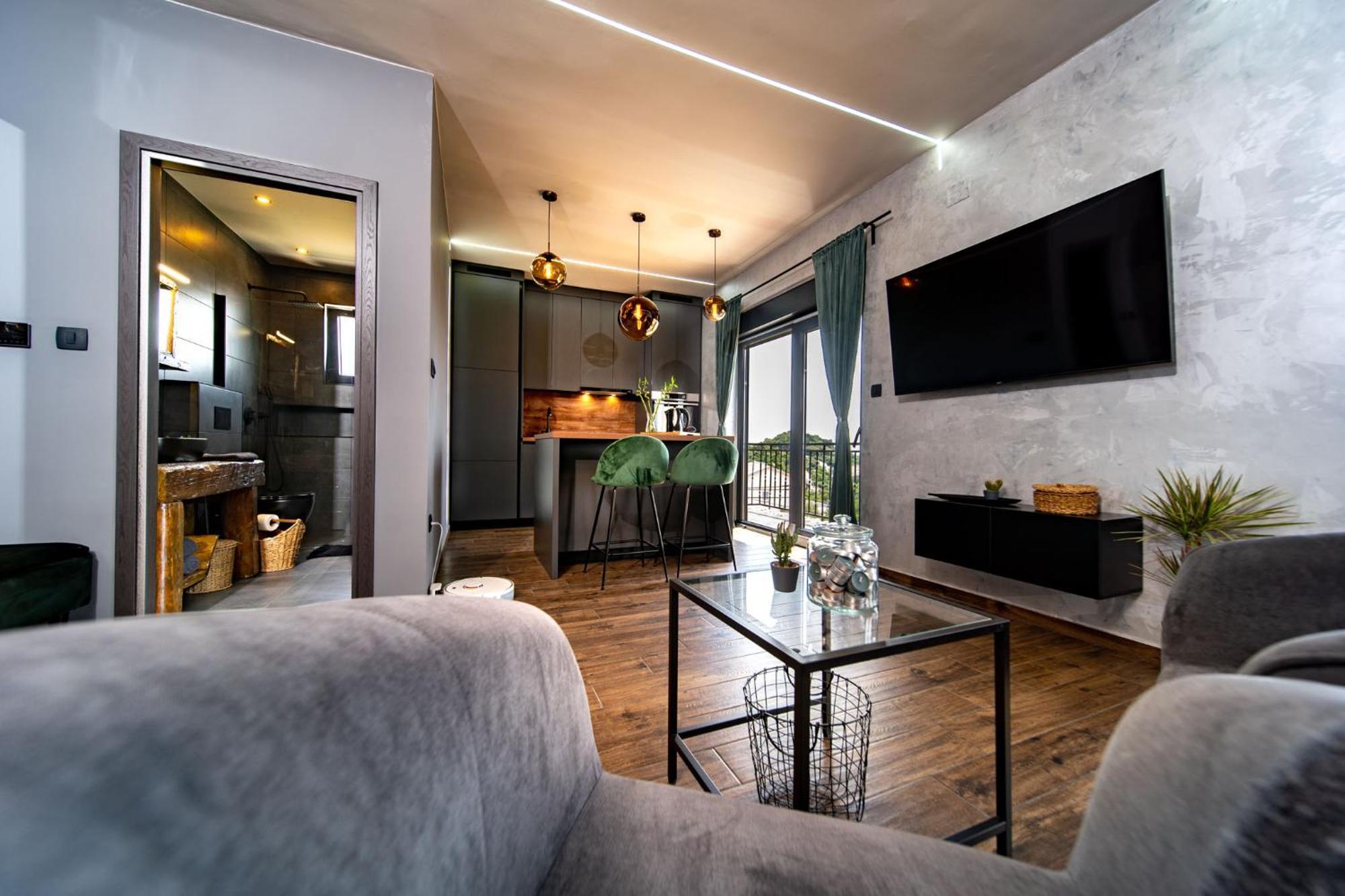 Modern Studio With A Beautiful View 拉布 外观 照片